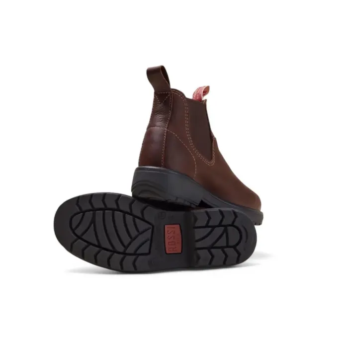 Endura 303 - Redwood Brown Leather Chelsea Boots - Image 3