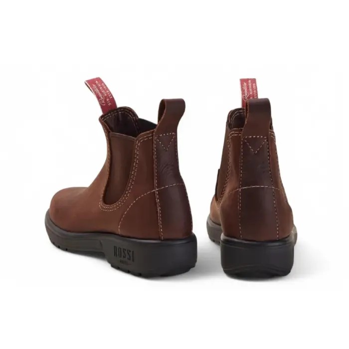 Endura 303 - Redwood Brown Leather Chelsea Boots - Image 4