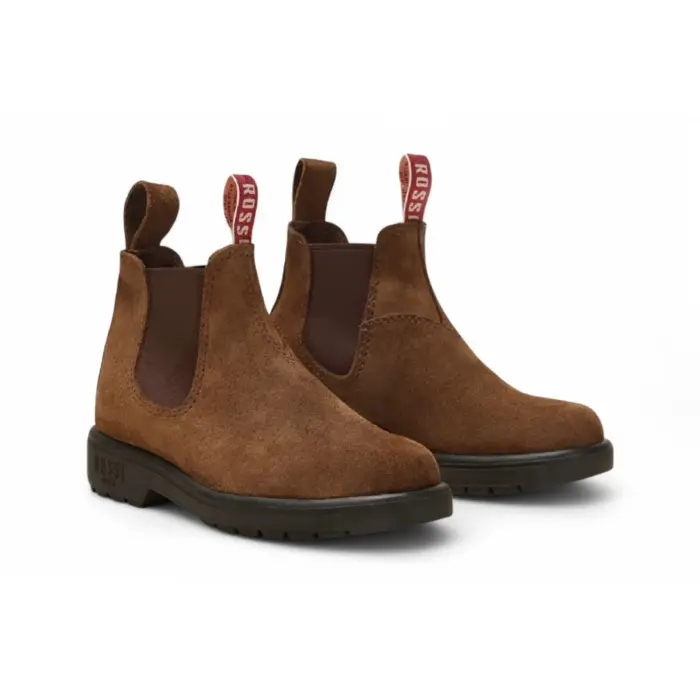 Endura 303 - Rustic Brown Suede Leather Chelsea Boots - Image 2
