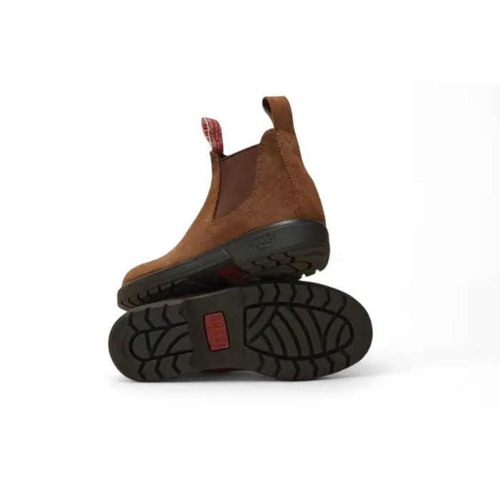 Endura 303 - Rustic Brown Suede Leather Chelsea Boots - Image 4