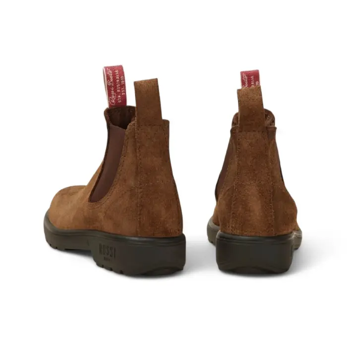 Endura 303 - Rustic Brown Suede Leather Chelsea Boots - Image 3