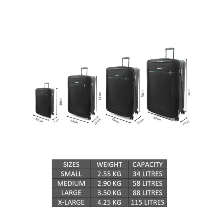 Lightweight Suitcase 4 Spinner Wheels Expandable Luggage - Image 4