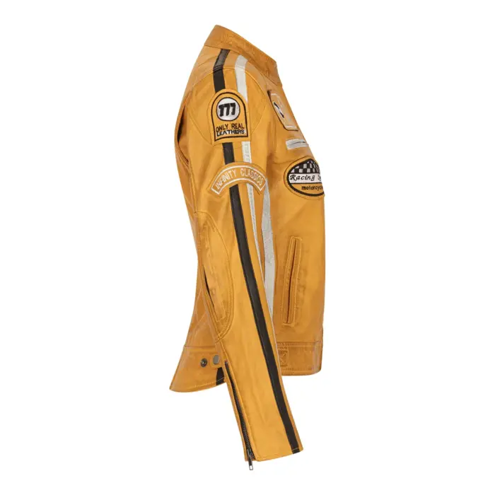 Women's Leather Motorcycle Biker Jacket - Image 19